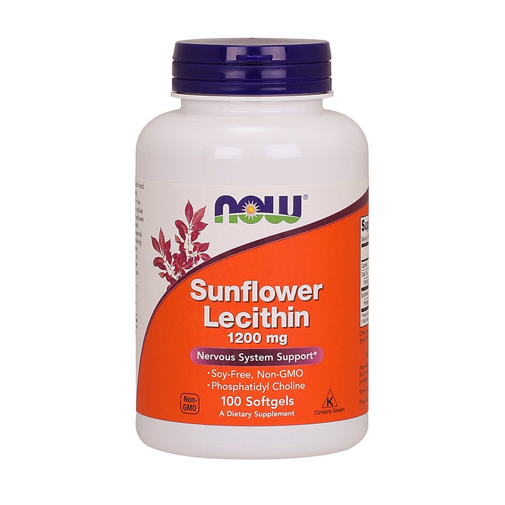 Viên Uống Chống Tắc Tia Sữa Now Sunflower Lecithin 1200mg Hộp 100 Viên Chính Hãng Mỹ