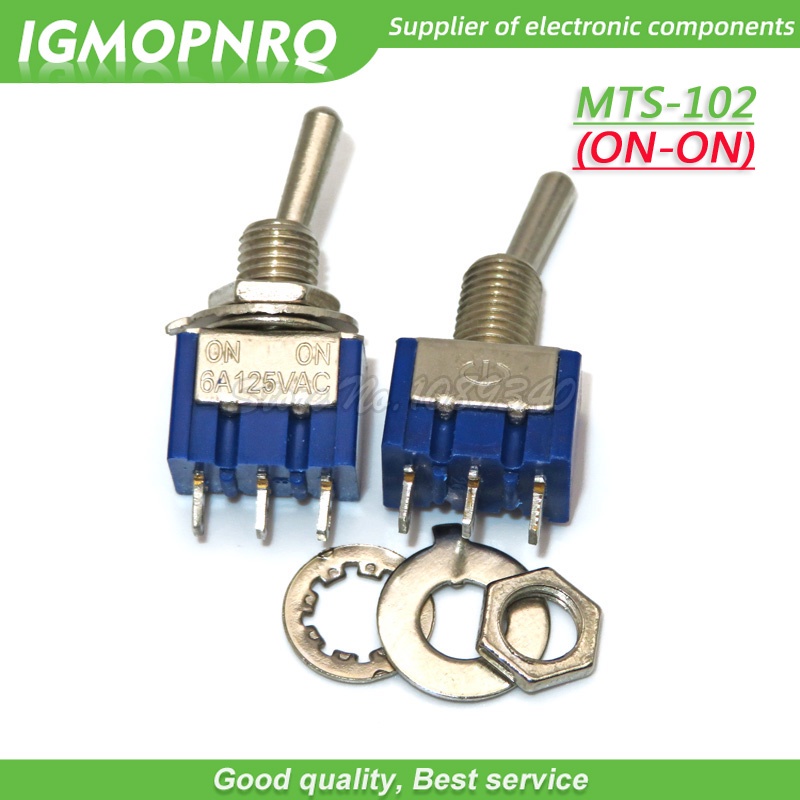 Set 5 Công Tắc Tắt / Mở Đèn MTS-102 MTS-103 MTS-202 MTS-203 6A 125V Mini 3 / 6PIN