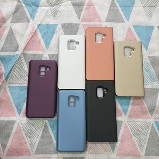 Bao Da Clear View Standing Samsung A8 2018