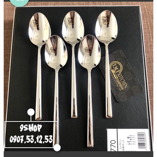 Combo 5 Muỗng ăn AMEFA India Inox SUS304 nguyên chất Cao Cấp - 19.3x4.1cm