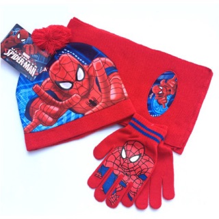 Set mũ khăn găng tay siêu nhân, minion, elsa đẹp cho bé.