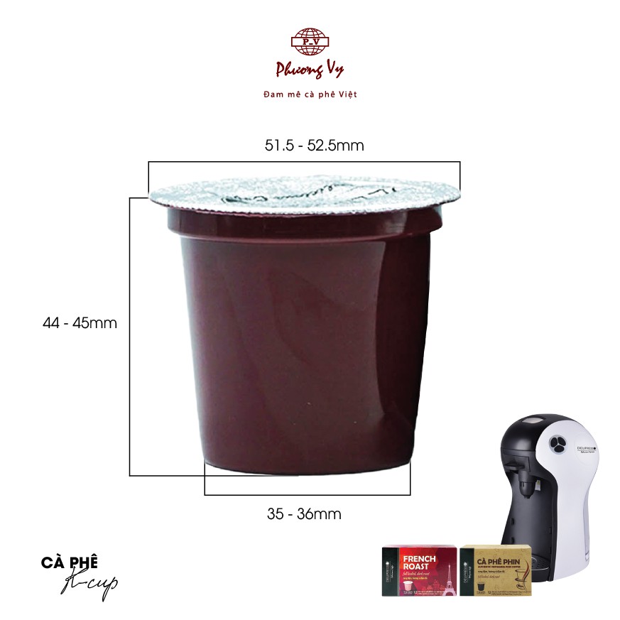Cà Phê Viên Nén K-Cup Delipresso Connoisseur hộp 12 viên x 9g tiện lợi, Phương Vy Coffee
