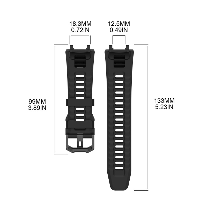 Dây Đeo Thay Thế Bằng Silicone Mềm Thoáng Khí Cho Đồng Hồ Thể Thao Thông Minh NAMA 2