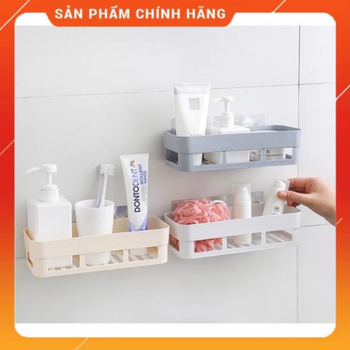 Kệ Dán Tường Nhà Tắm,Nhà Bếp Tiện Dụng (Kèm 2 Miếng Dán)