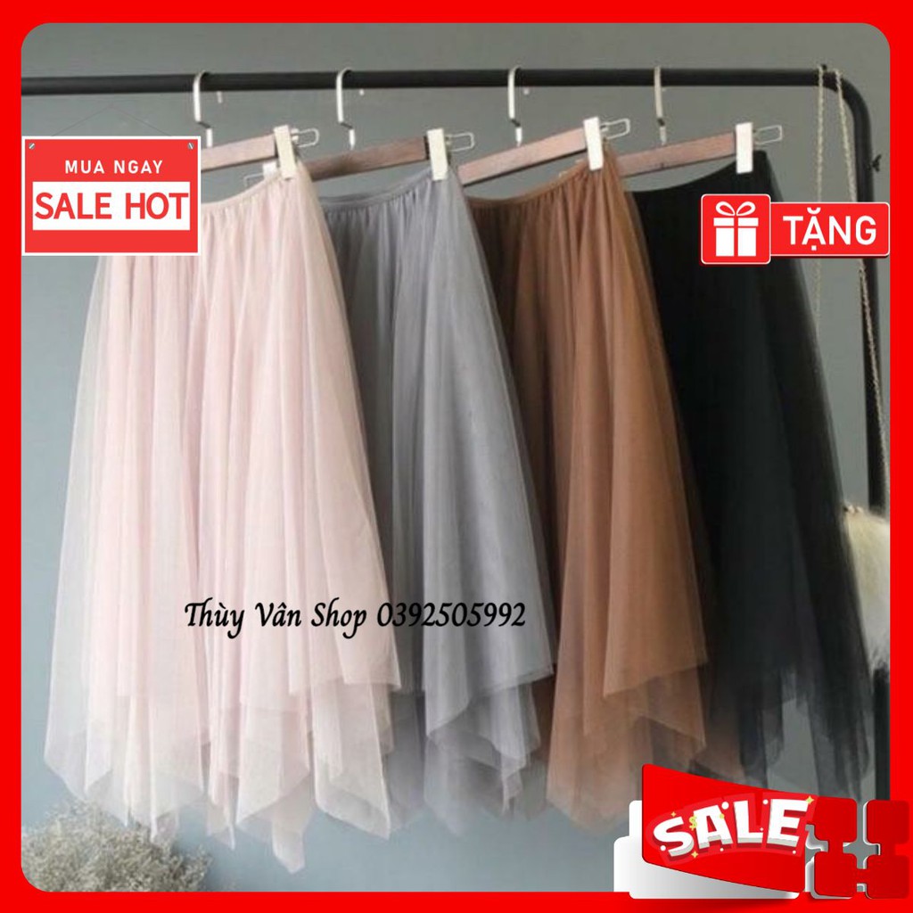 Chân váy công chúa đuôi cá - Chân váy tutu voan lưới Quảng Châu loại đẹp