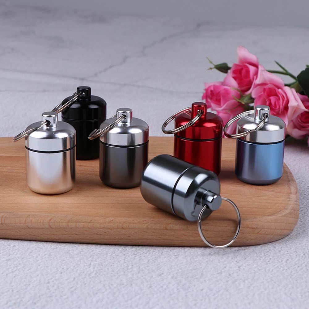 Hộp Đựng Thuốc Khô EDC Có Móc Khóa Chống Thấm Nước Tiện Dụng Mang Theo Du Lịch