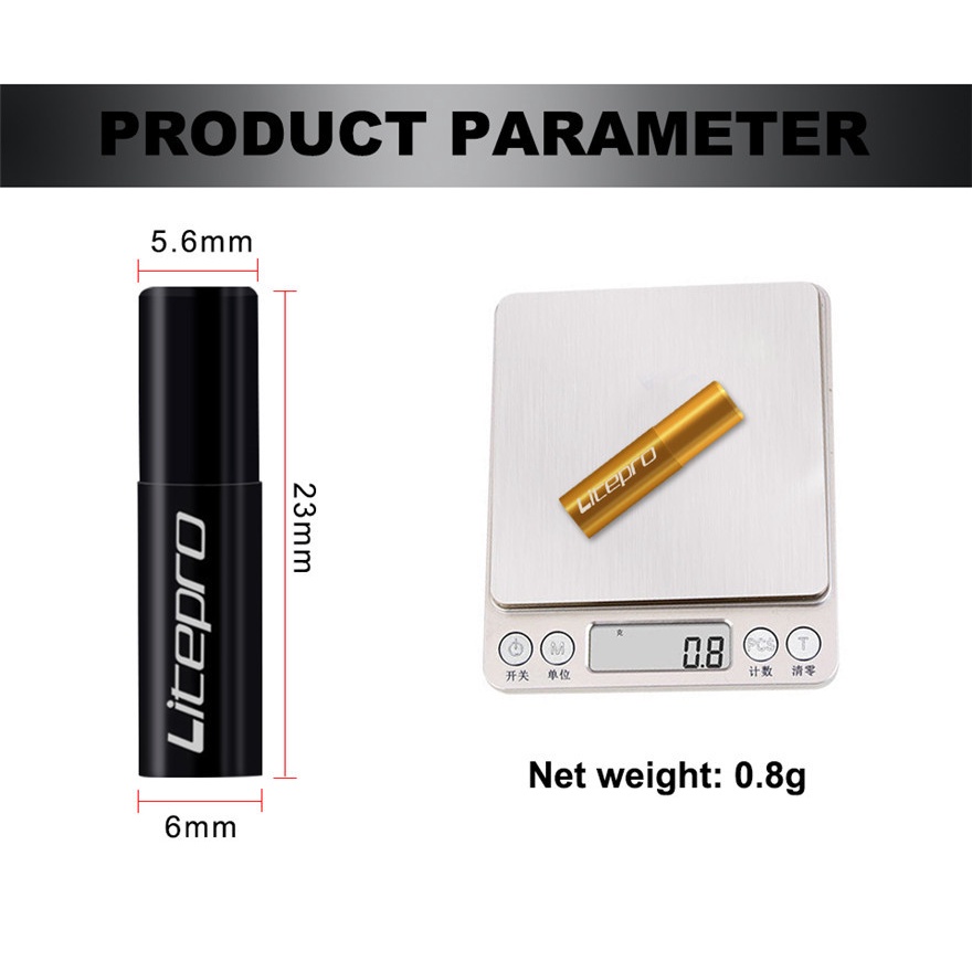 Set 20 vỏ bọc dây cáp phanh xe đạp LITEPRO hợp kim nhôm 4mm/ 5mm tiện lợi