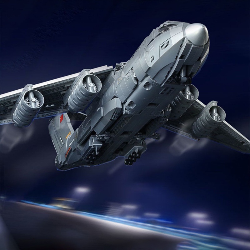 Đồ chơi Lắp ráp Máy Bay Chở hàng Xian Y-20, Enlighten 23013 Transport Aicraft, Xếp hình thông minh