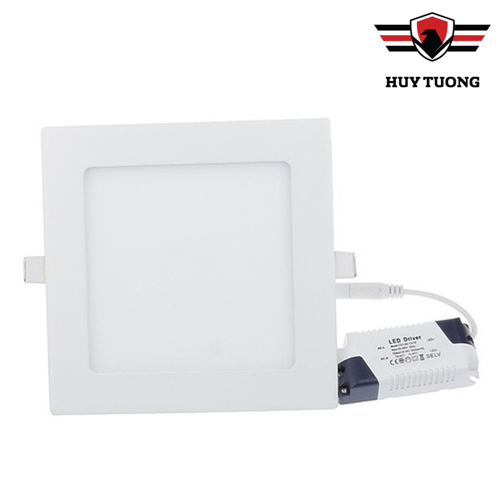 Đèn led panel âm trần vuông  FREESHIP  Đèn led âm trần hình vuông công suất 6W / 9W / 12W / 18W cao cấp - Huy Tưởng