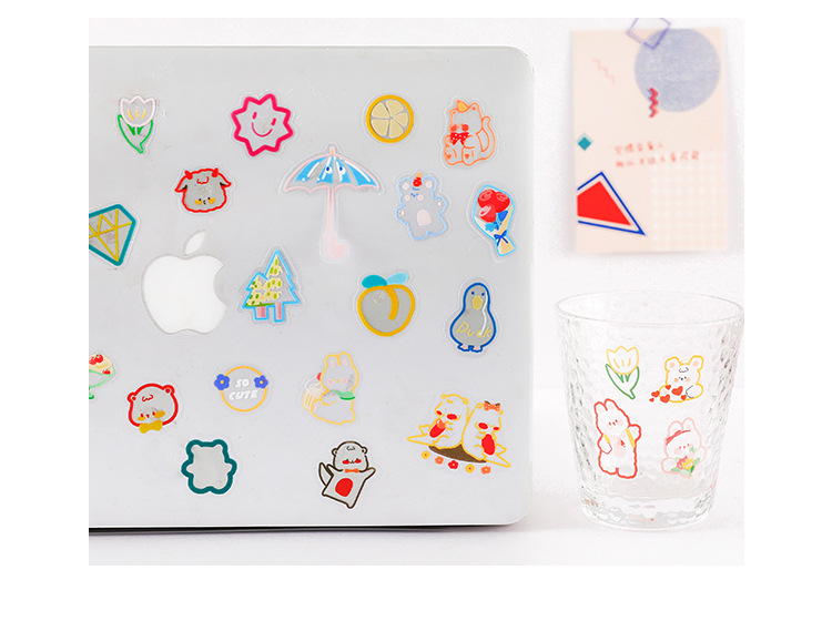 Flowertree Sticker Set 45 miếng dán trang trí tập ảnh/tạp chí dễ thương