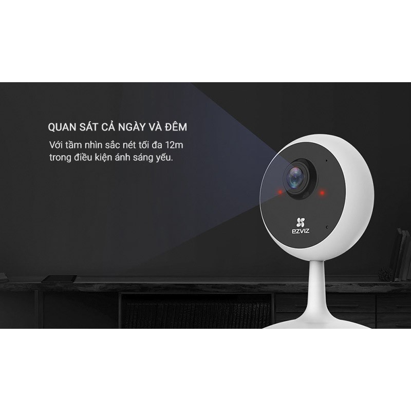 Camera ip wifi ezvi CS-CV206 1.0 720P -1.0 MPX Bảo Mật Vân Tay 1.0 Megapixel âm thanh 2 chiều phát hiện chuyển động