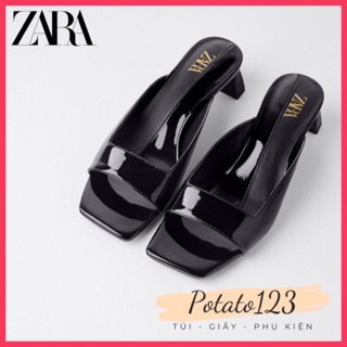 Zara - Giầy cao gót đế vuông Zara