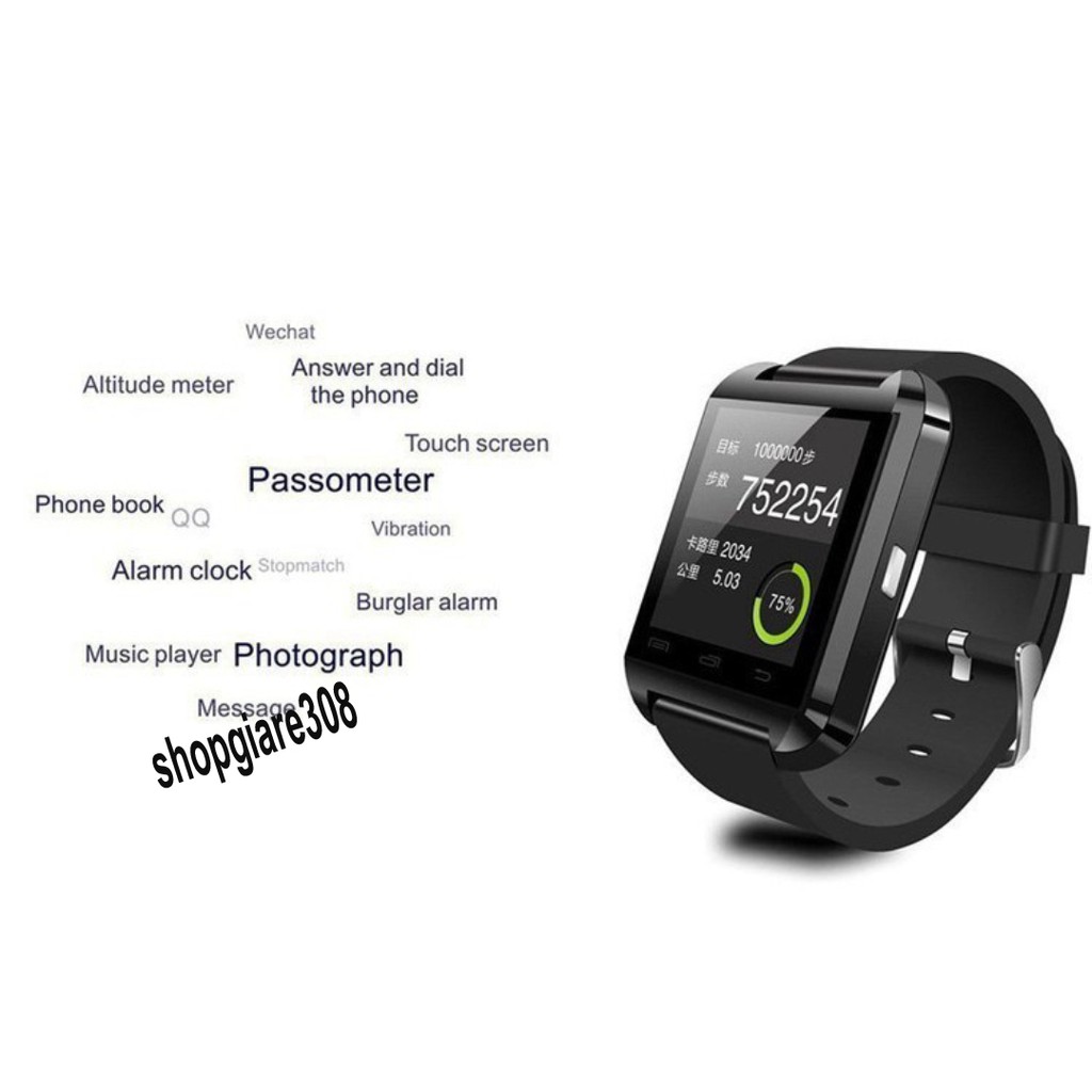 Đồng hồ thông minh U8 kết nối Bluetooth