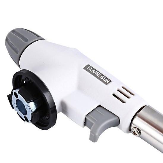 Đầu khò gas mini làm từ chất liệu thép không gỉ Đèn kho ga thiết kế cầm tay đơn giản, nhỏ gọn, chịu nhiệt tốt