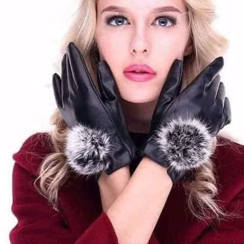 Chuyên sỉ lẻ găng tay da nữ lót nỉ  chống thấm nước, cảm ứng điện thoại