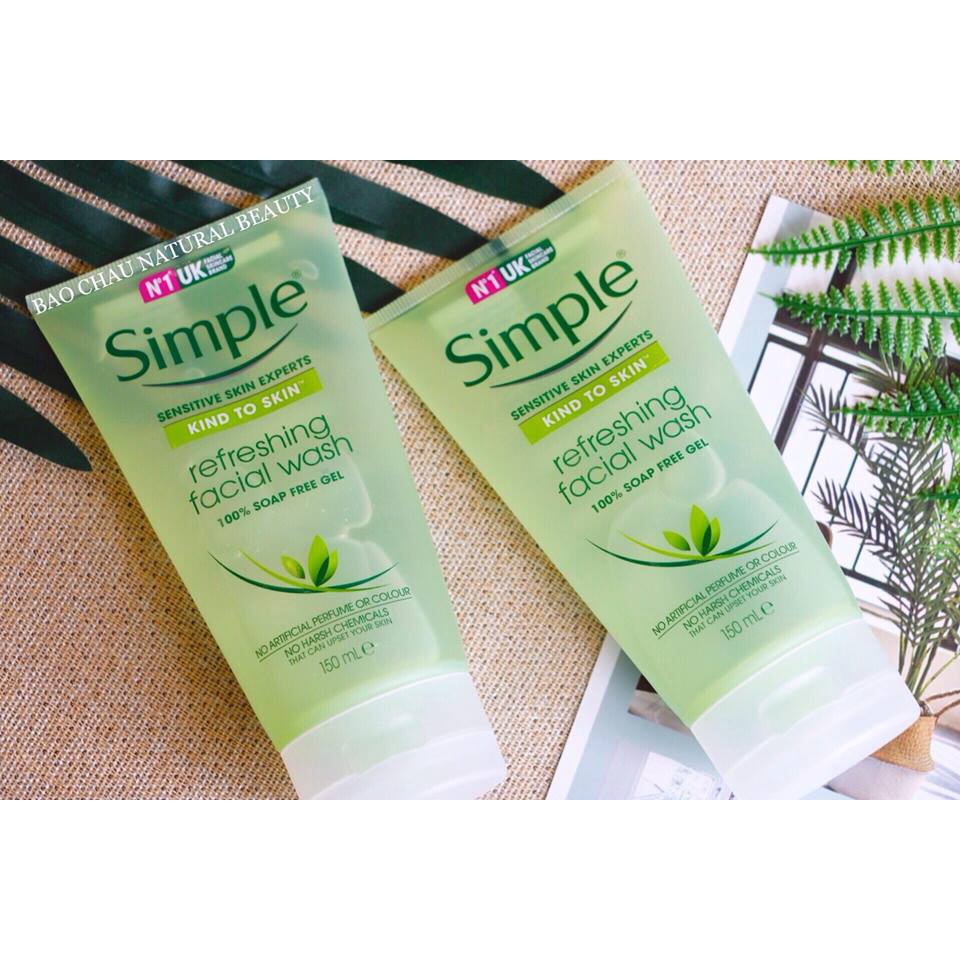 Sữa Rửa Mặt Simple Refreshing Facial Wash Gel 150ml | BigBuy360 - bigbuy360.vn