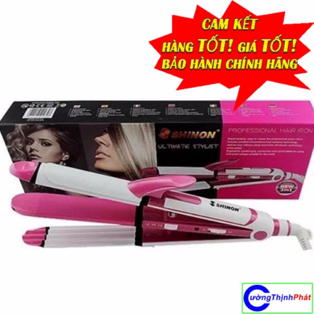 Máy làm tóc đa năng uốn duỗi bấm tóc 3 trong 1 shinon 8088