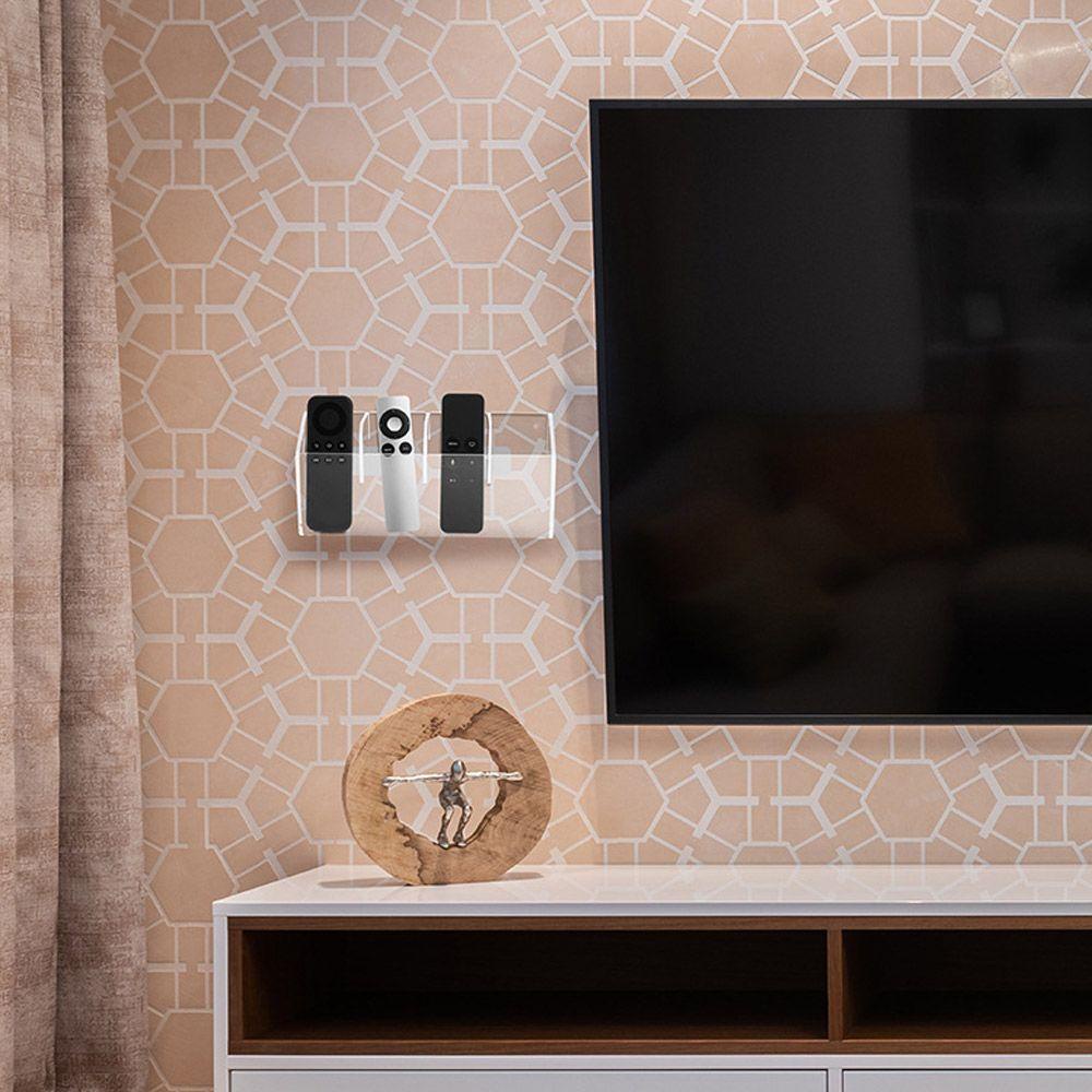 LAKAMIER Giá Đỡ Điều Khiển Từ Xa 4 Lỗ Bằng Acrylic Tiện Dụng