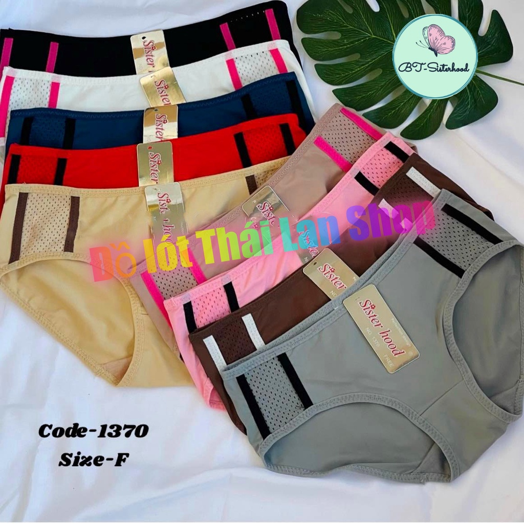 Quần lót cotton Sisterhood 1370 viền sọc phù hợp với học sinh, FREESIZE