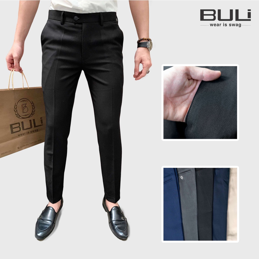 Quần âu nam, quần tây âu cao cấp co dãn, chống nhăn, chống bai xù QATM