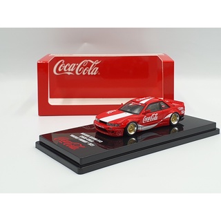 Xe Mô Hình Nissan Silvia S13 Coca-Cola "Rocket Bunny" (V2) Tỉ lệ 1:64 Hãng sản xuất Innovative ( Đỏ )