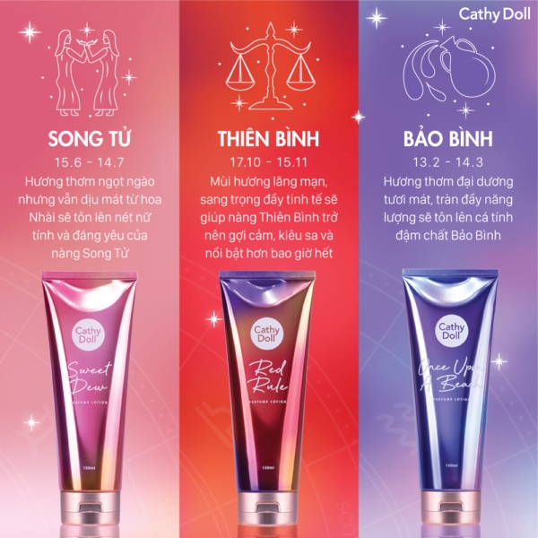 Cathy Doll sữa dưỡng thể hương nước hoa cao cấp