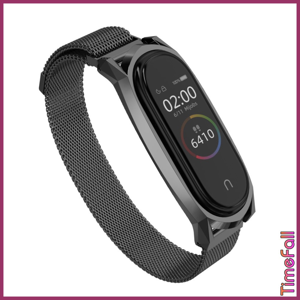 Dây đeo nam châm GT mi band 6, miband 5 chính hãng MIJOBS, dây đeo thay thế mi band 5, miband 6 milanese loop GT