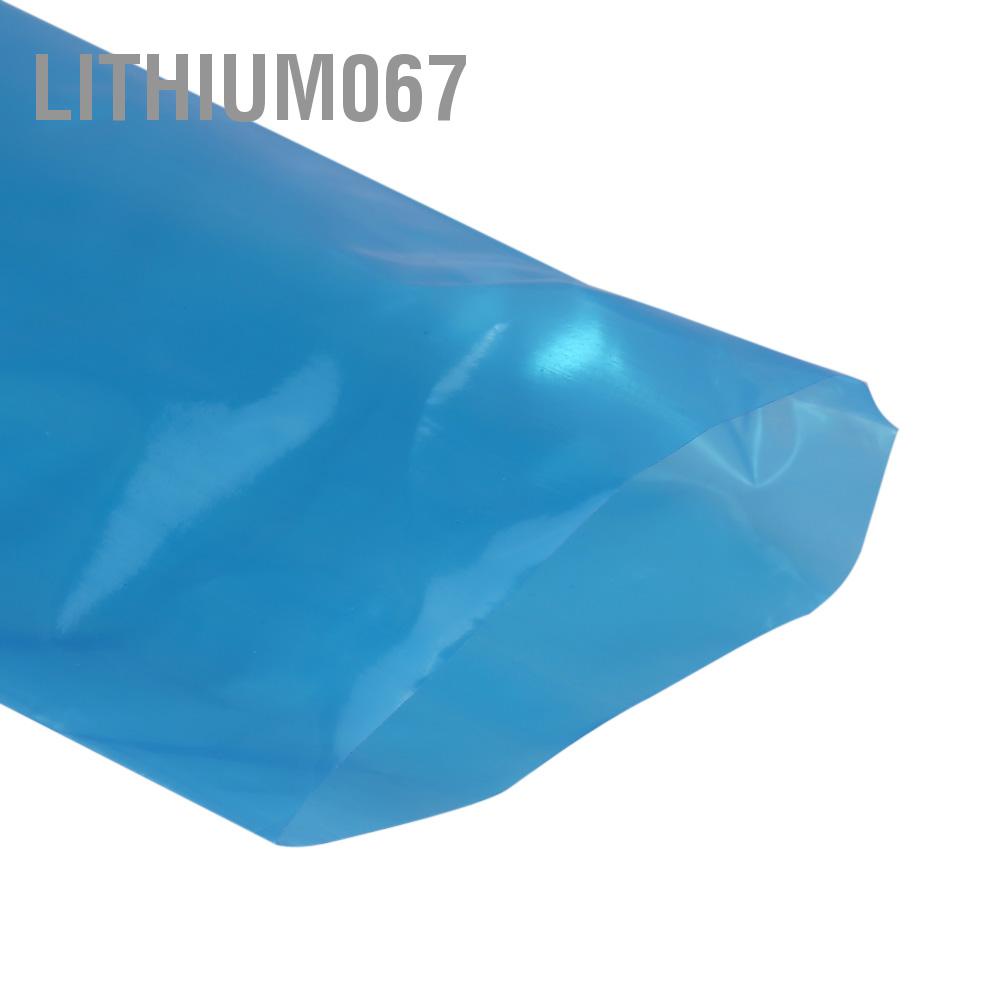 Set 100 túi nhựa dùng một lần màu xanh dương bọc máy xăm