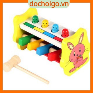 Đồ chơi Đập chuột gỗ, đồ chơi gỗ luyện phản xạ cho bé dochoigo.vn