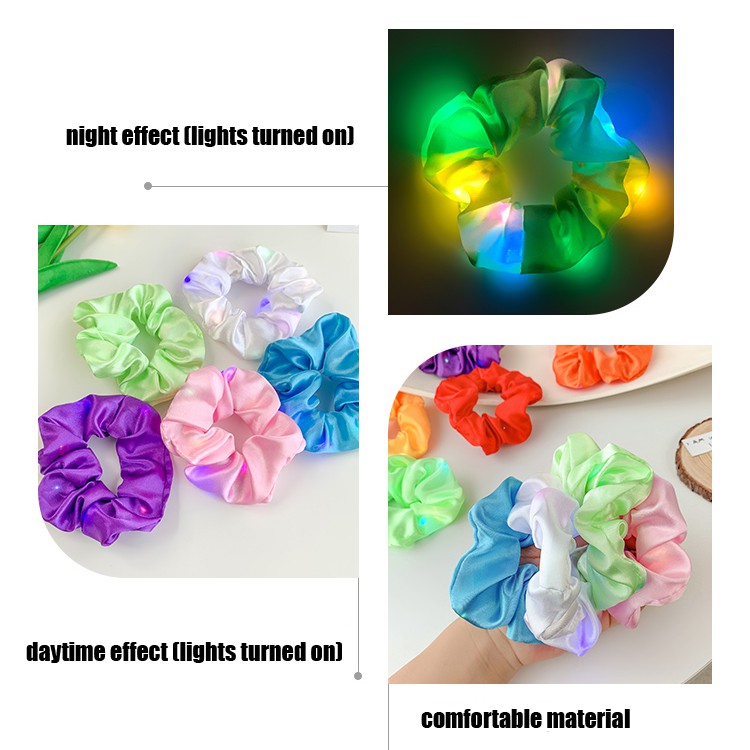 Dây buộc tóc có đèn LED phát sáng xinh xắn