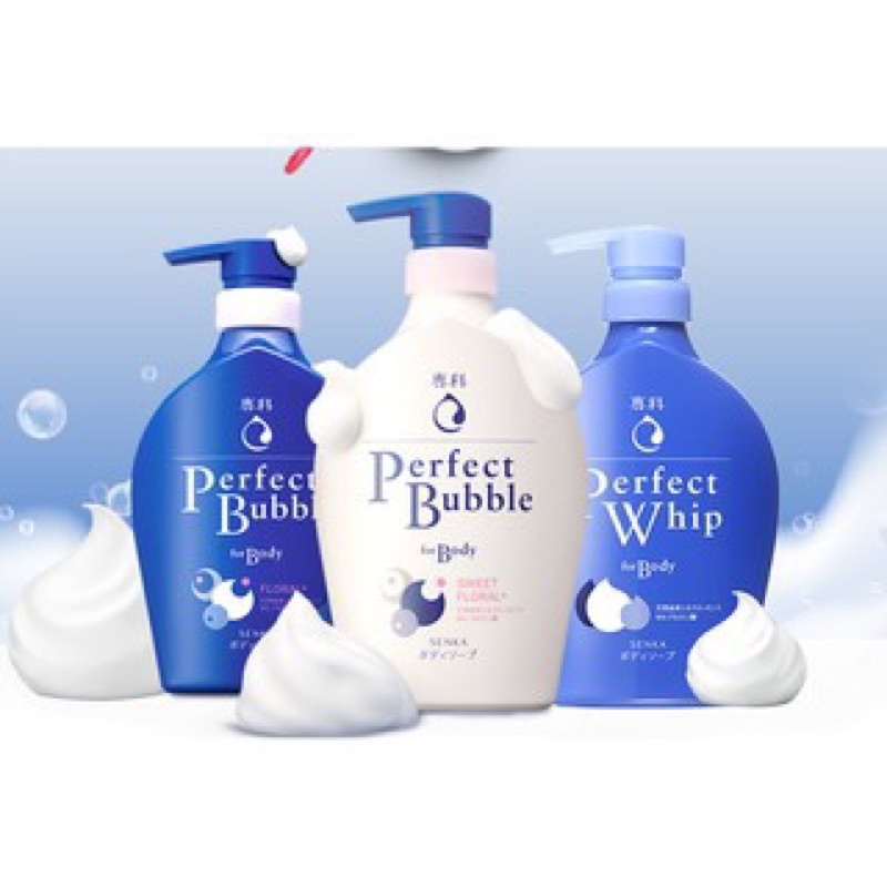 Sữa Tắm Dưỡng Ẩm Senka Hương Hoa Dịu Ngọt 500ml Senka Perfect Bubble For Body Sweet Floral
