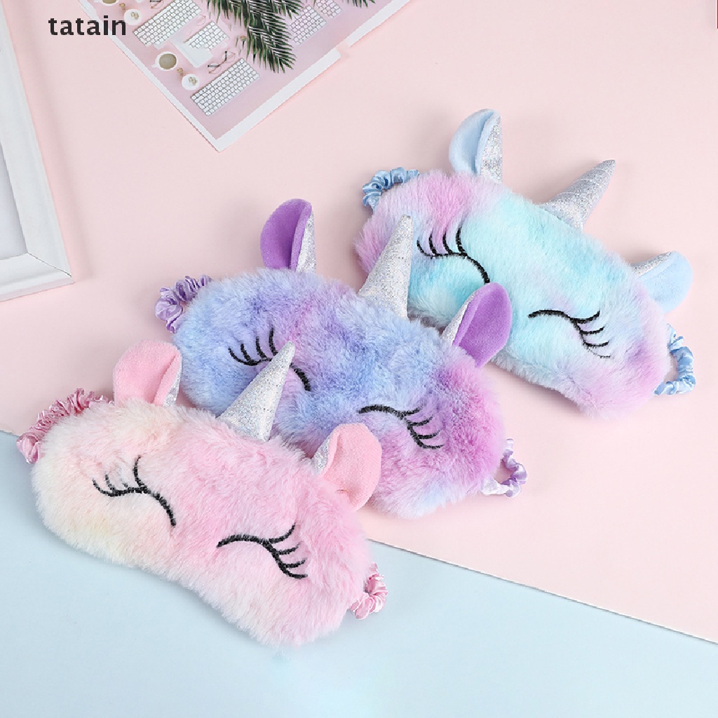 [TAT] 3D Unicorn Eye Mask Cartoon Variety Sleeping Mask Eyeshade Relax Eye Shade CVX