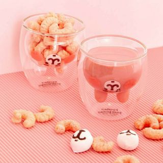 Cốc thủy tinh 2 lớp thỏ 🐰Kanahei 🐰