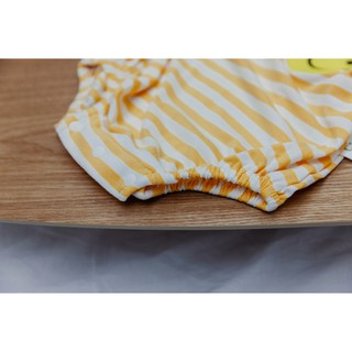 Bodysuit cho bé sơ sinh kẻ mặt cười