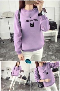 Áo mèo i need you botay KT73
