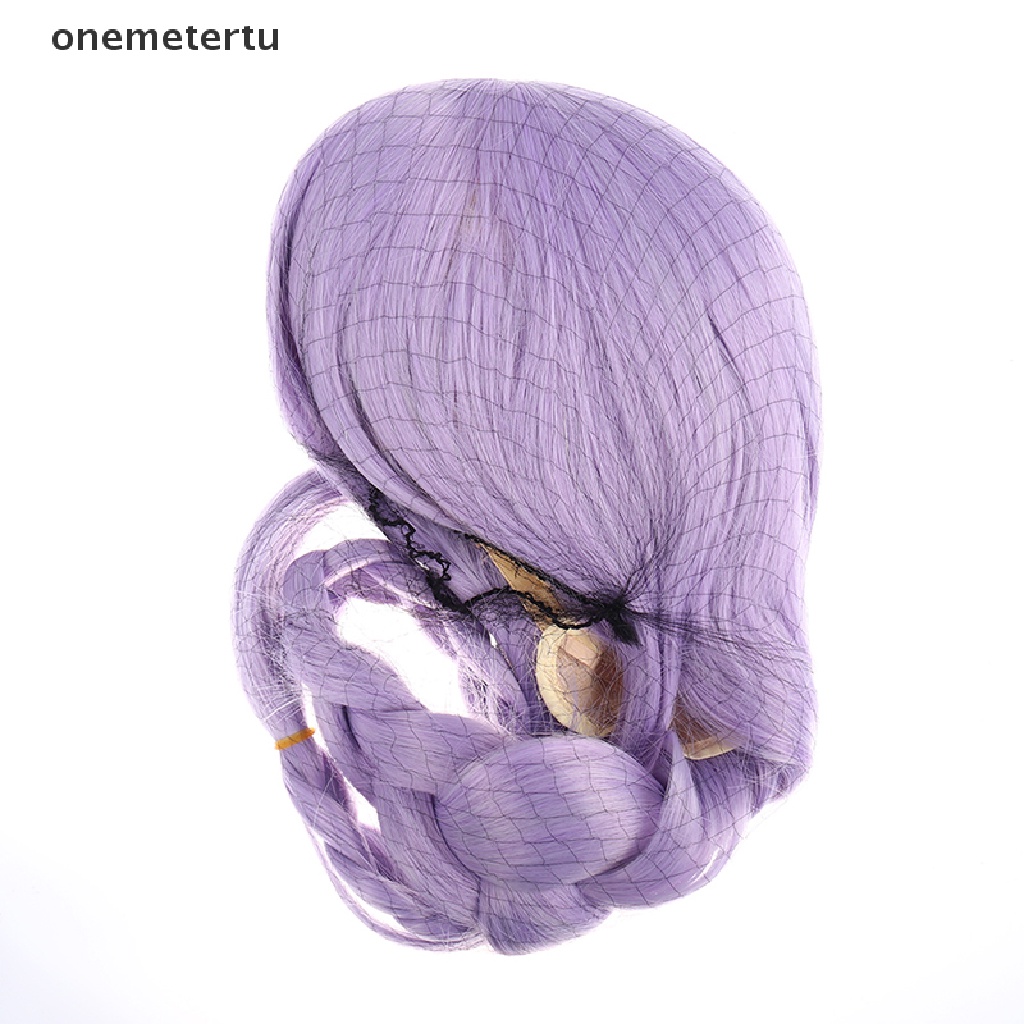 [onemetertu] Tóc Giả Thắt Bím Màu Tím Nhạt Bằng Sợi Tổng Hợp Để Hóa Trang Genshin Va Chạm Qiqi