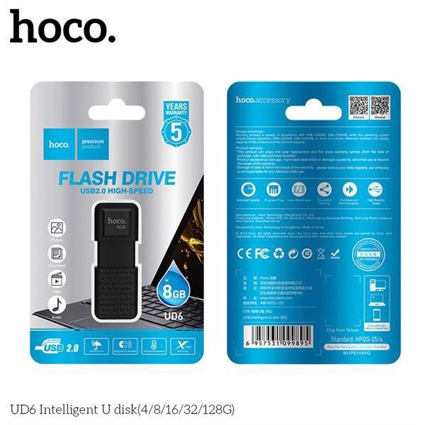 USB Hợp Kim Kẽm Tốc Độ Cao Hoco UD6 - USB 8G / 32G / 64G