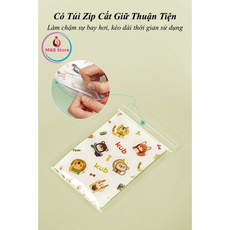 Bộ 48 Miếng Dán Chống Muỗi Tinh Dầu Thiên Nhiên - KUB, An Toàn Cho Trẻ Sơ Sinh và Mẹ Bầu
