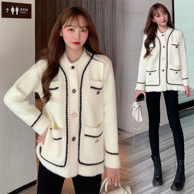 Áo Khoác Cardigan Dáng Rộng Xinh Xắn Phong Cách Hàn Quốc