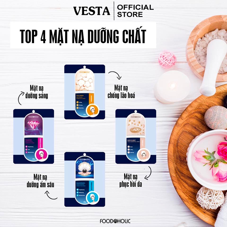 Mặt Nạ Giấy Foodaholic Essential Mask Chăm Sóc Da Toàn Diện 23g | BigBuy360 - bigbuy360.vn