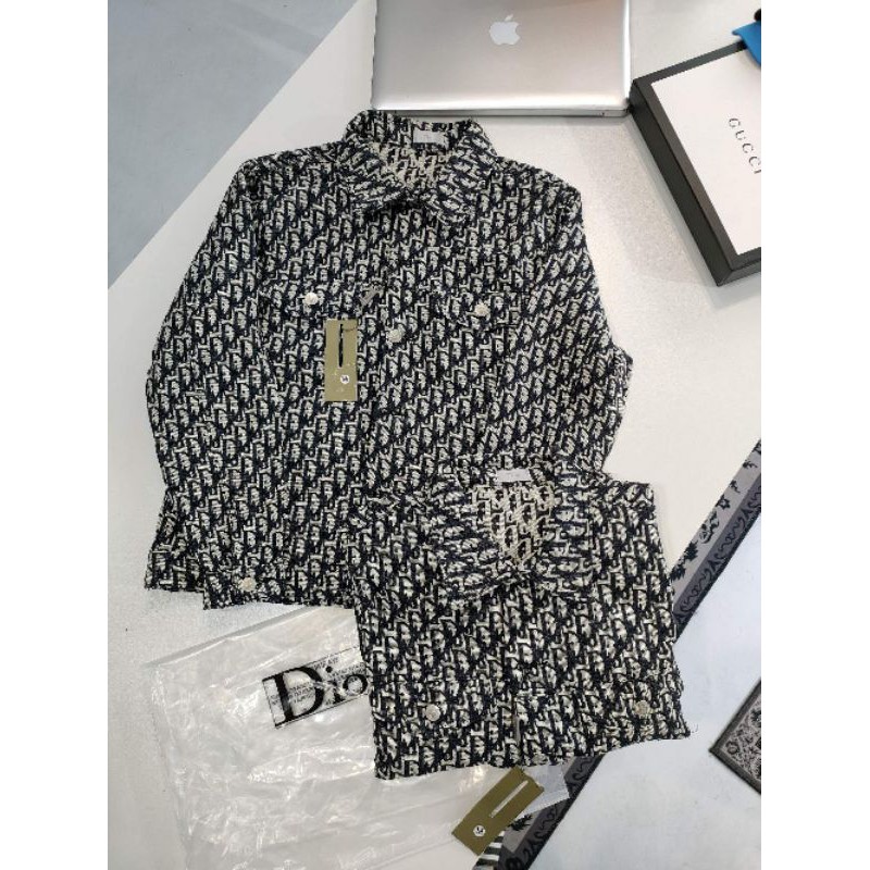 Áo sơ mi DIOR unisex full logo mẫu mới nhất 2021