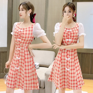 Đầm nữ tay phồng phong cách Hàn Quốc thanh lịch