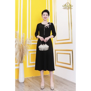 Thời trang trung niên Ladyshop Đầm xòe đính hoa TK832