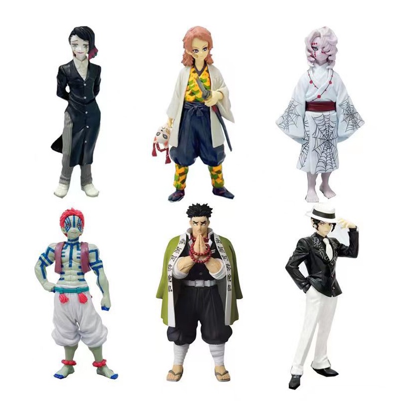 Mô Hình Đồ Chơi Nhân Vật anime demon slayer kamado tanjirou agatsuma zenitsu nezuko akaza sabito kyoujurou giyuu inosuke Mitsu Annai kyoumei pvc 21 Kiểu