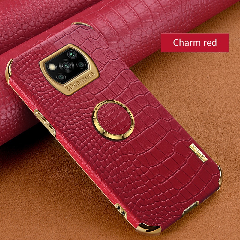 Ốp điện thoại da cá sấu sang trọng dành cho Xiaomi Mi Poco M3 F3 X3 Pro NFC Mi 10T Lite 10 Pro