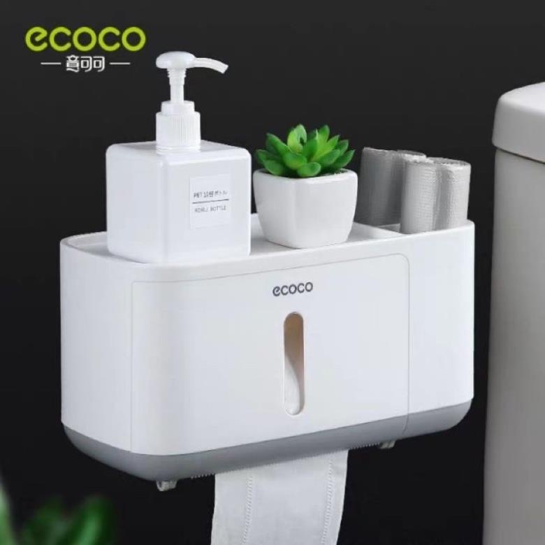 Hộp giấy ecoco đa năng kèm kệ đựng đồ 1808