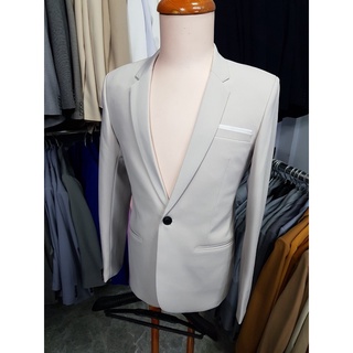 Áo vest nam ôm body màu kem chất vải tuyết mềm mịn co giãn nhẹ