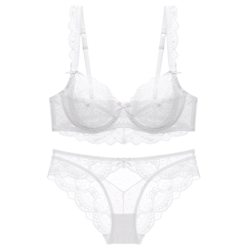 Bộ Đồ Lót Ren Có Gọng Không Mút Bigsize Cup D 32D 36D 38D 40D 42D