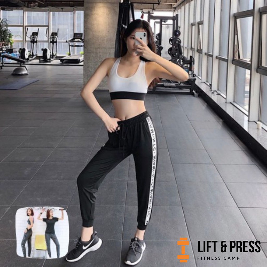 Quần dài Baggy có túi thể thao nữ Miami (Đồ Tập Gym,Yoga) Store Nam Spport