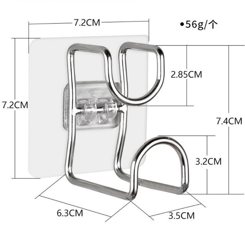 Móc inox treo thau, chậu, treo đồ dùng đa năng siêu chắc